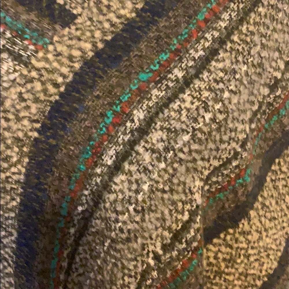 BOHO STYLE STRIPE FRINGED-TRIM PONCHO - Picture 4 of 4